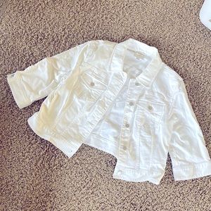 Loft white denim jacket